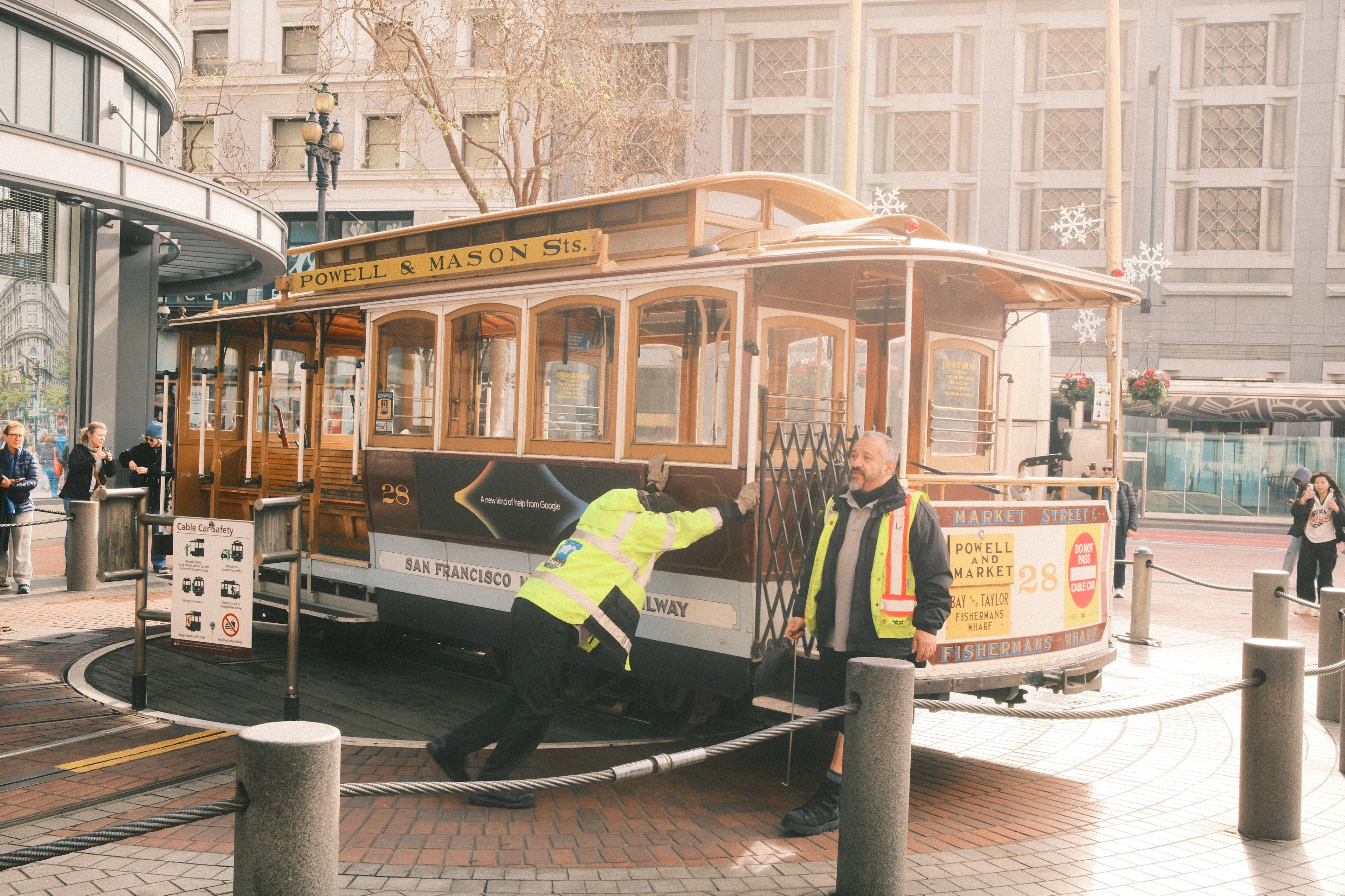 Cable car turn-around