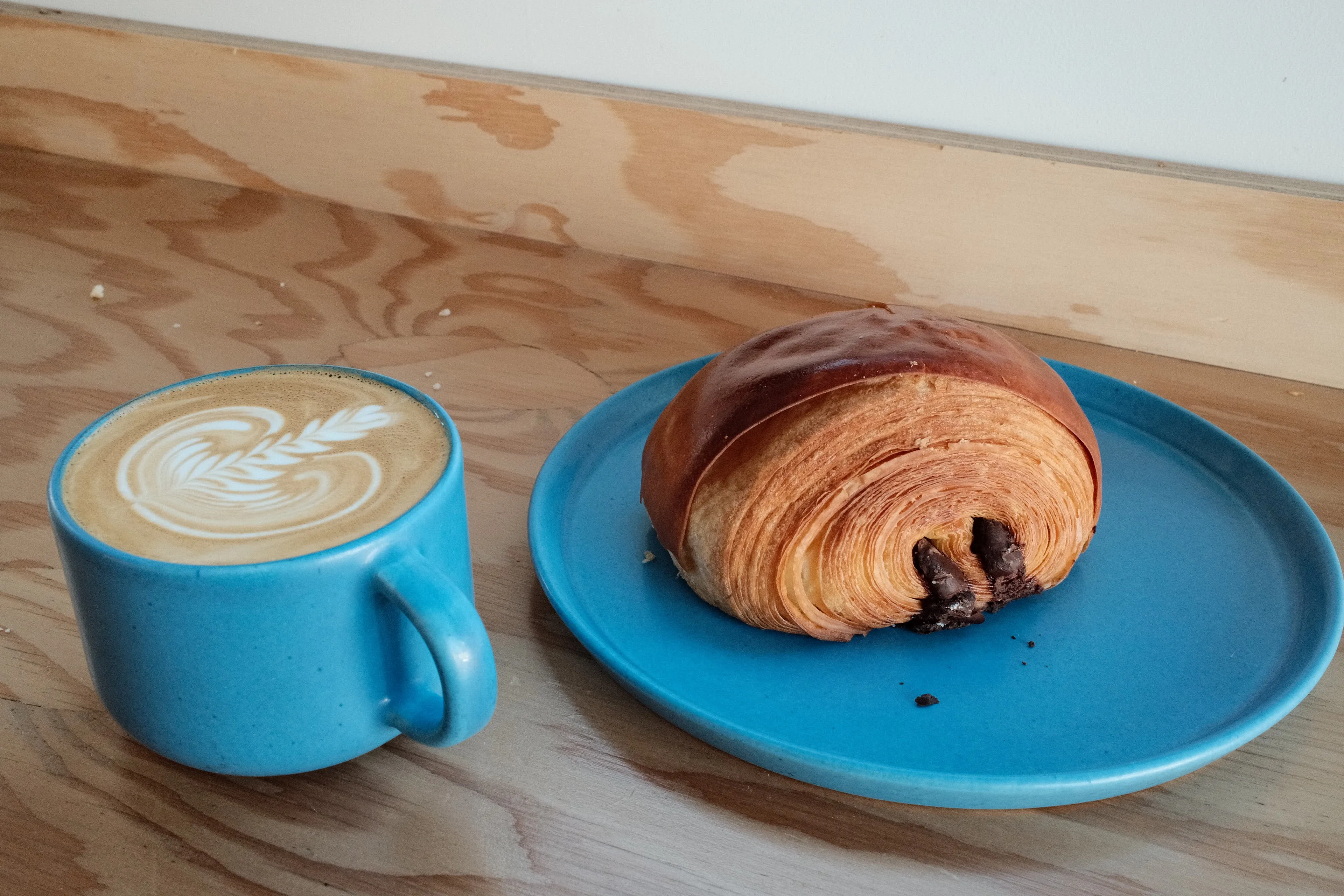 Coffee and croissant