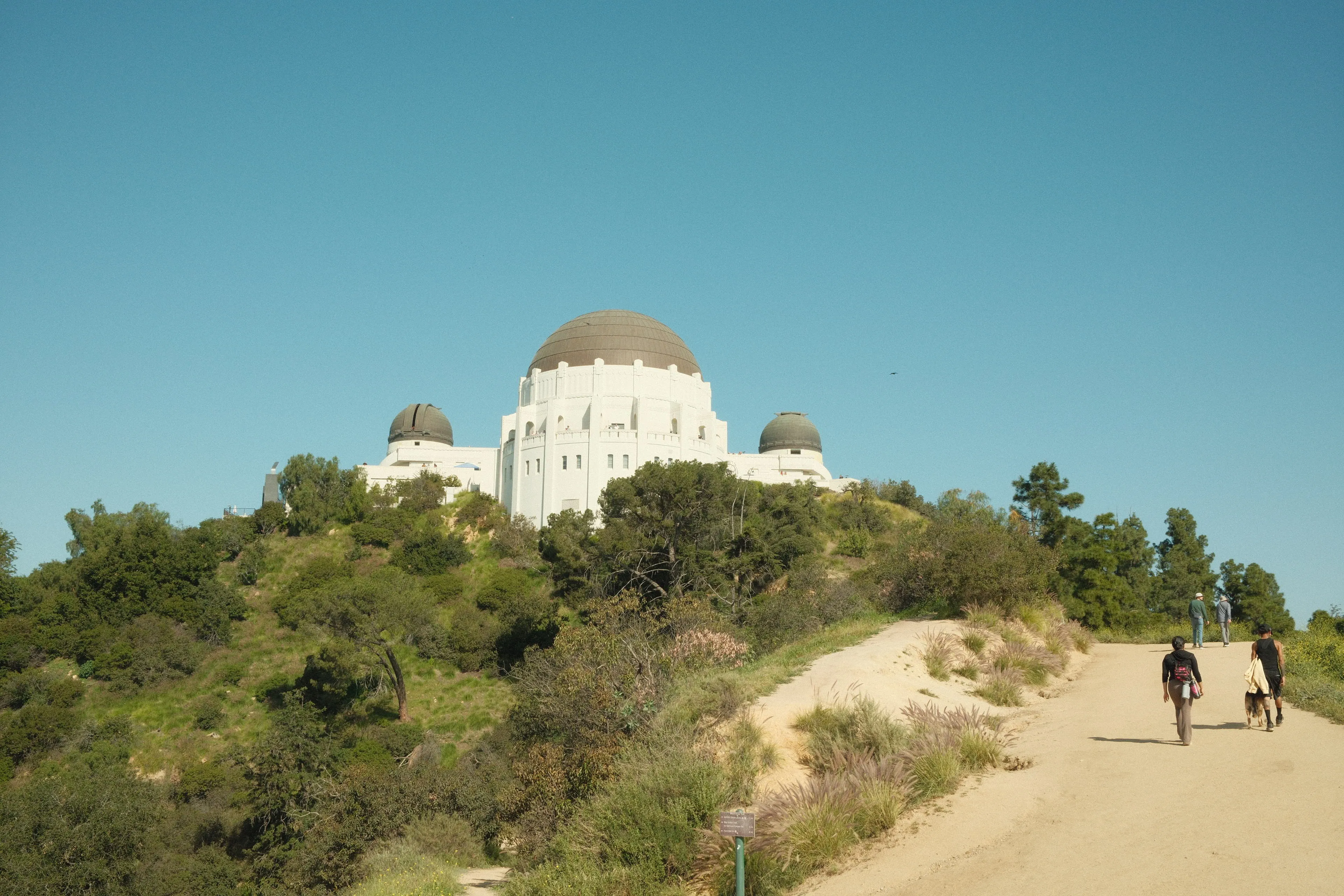 Griffith Observatory on the hillside