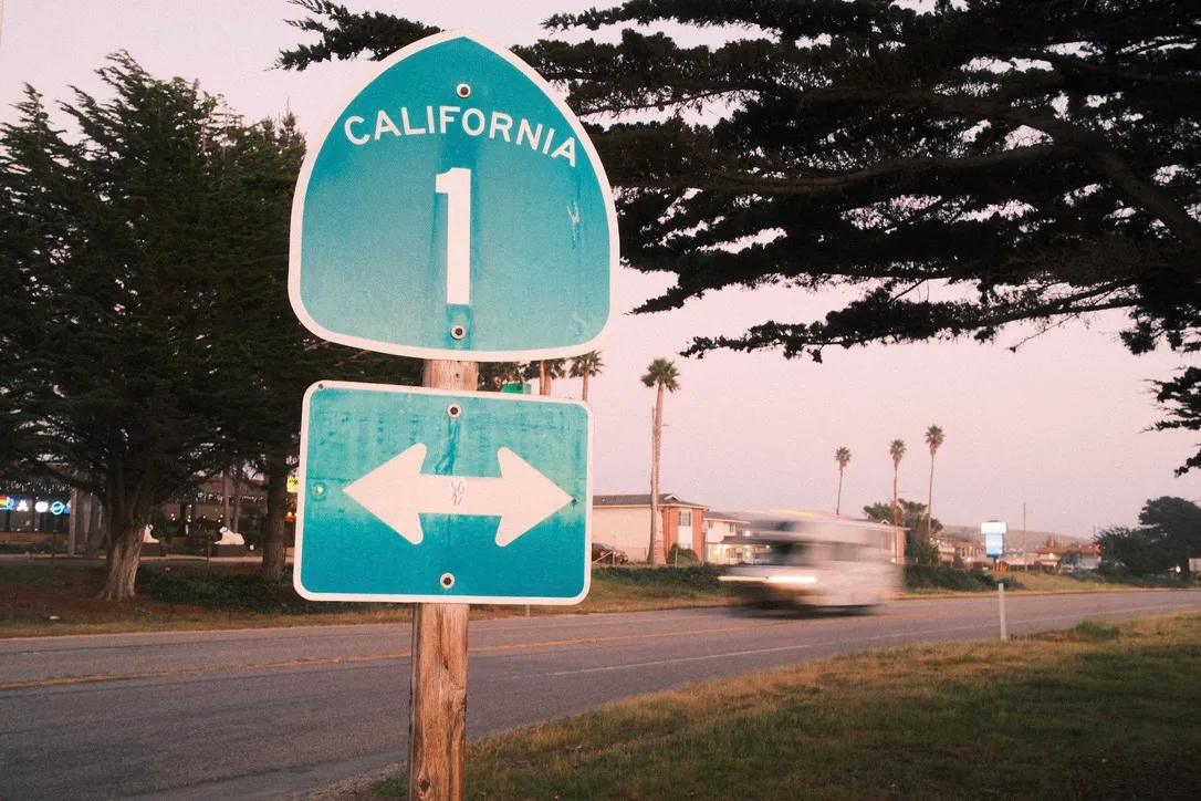 California State Route 1 sign