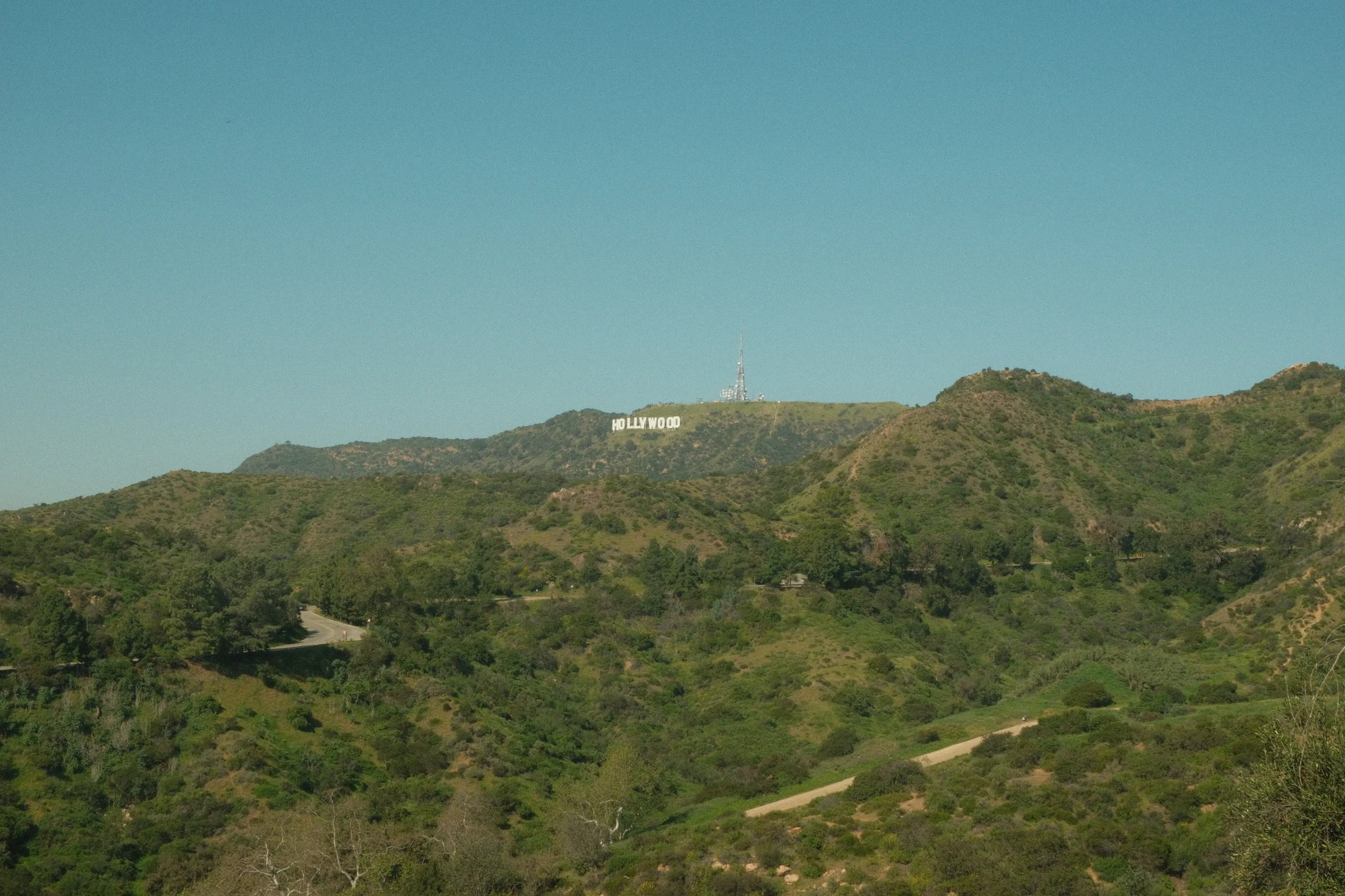 Hollywood sign from Griffith Park