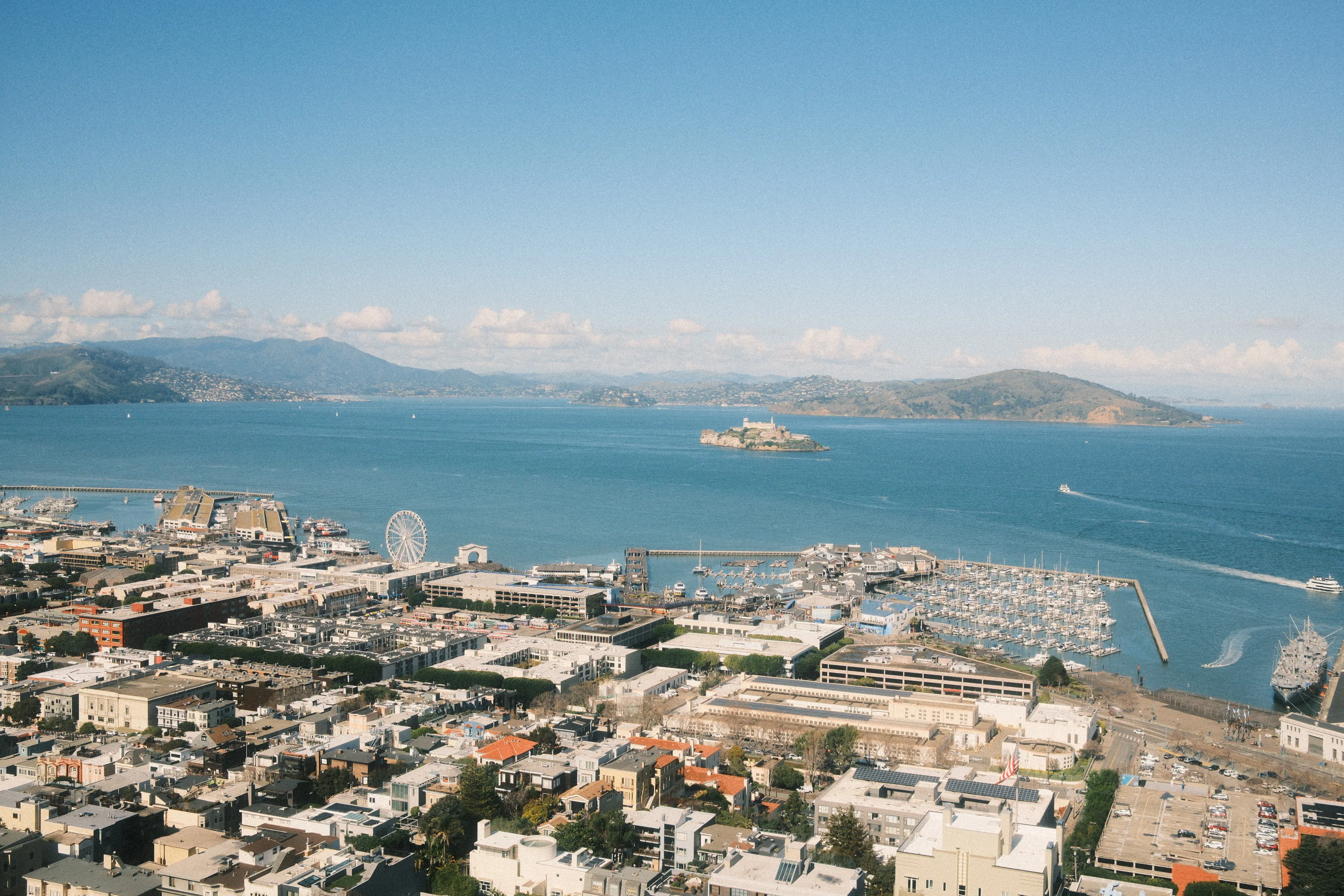Lookout tower and Alcatraz