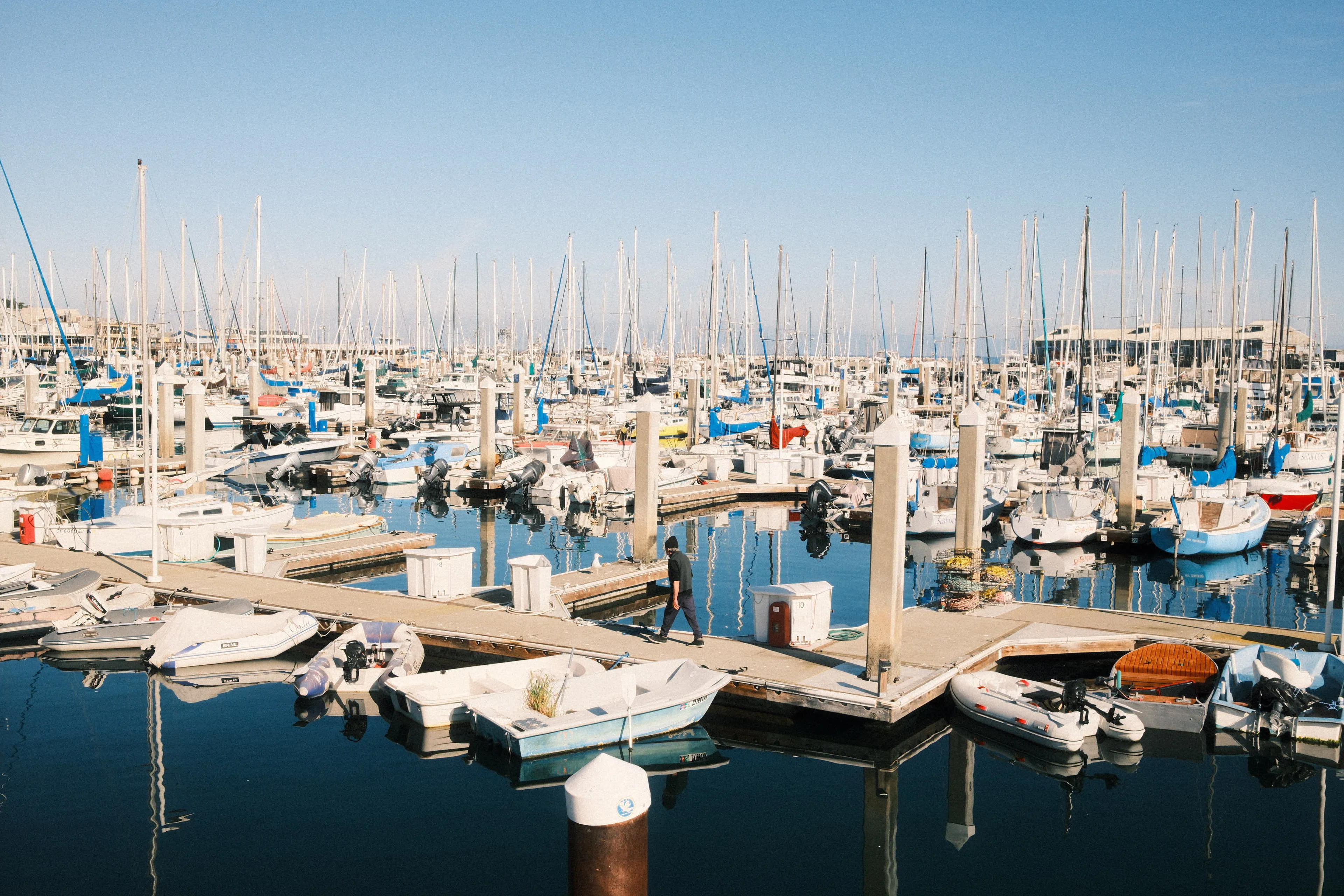 Marina boats and docks