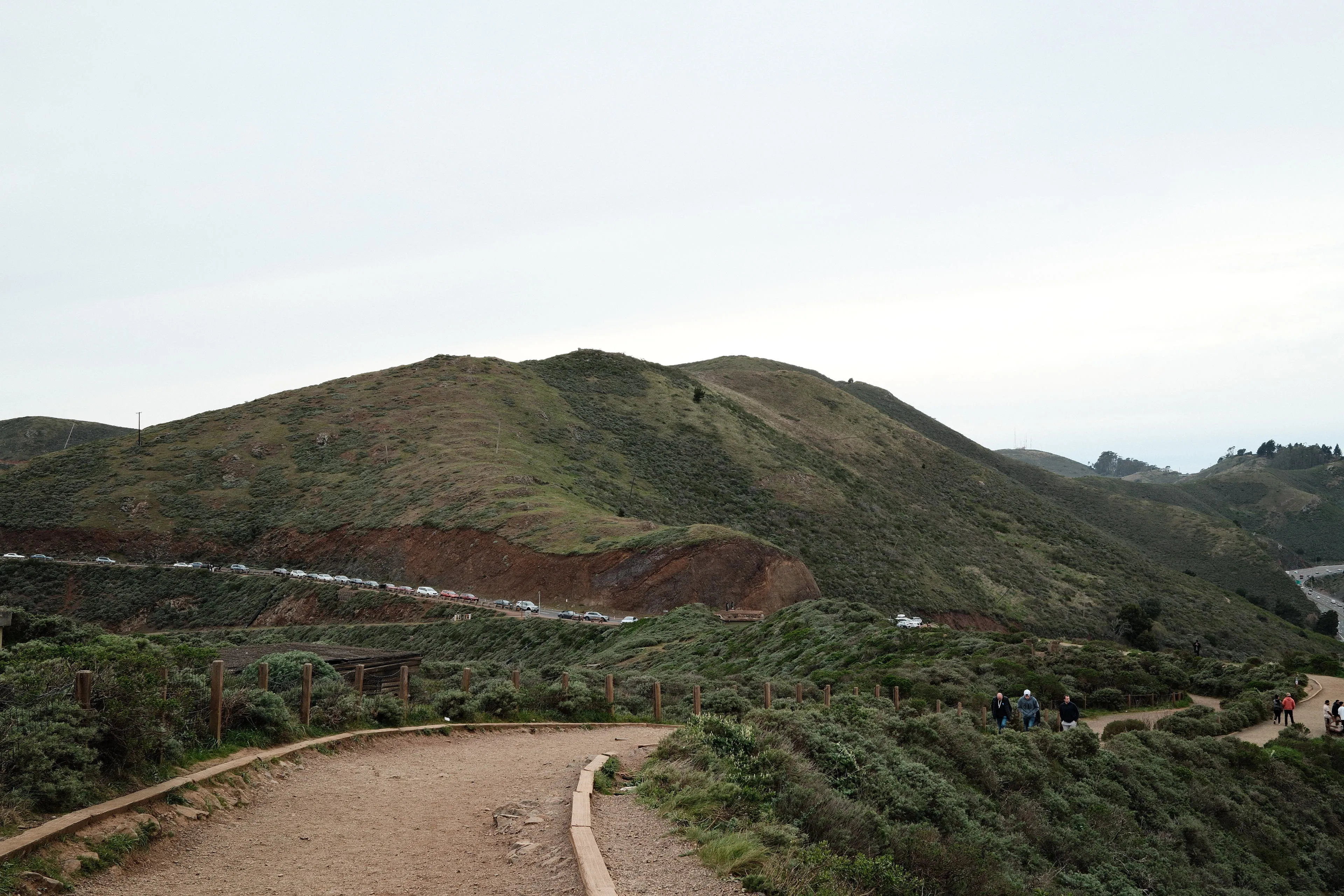 View from the hillside