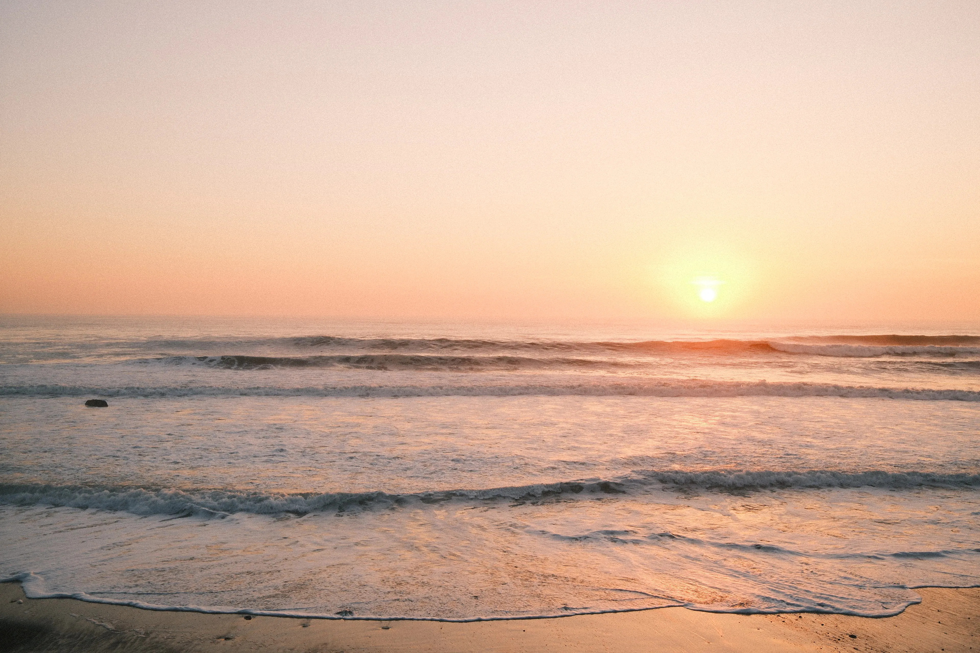 Sunset over the ocean