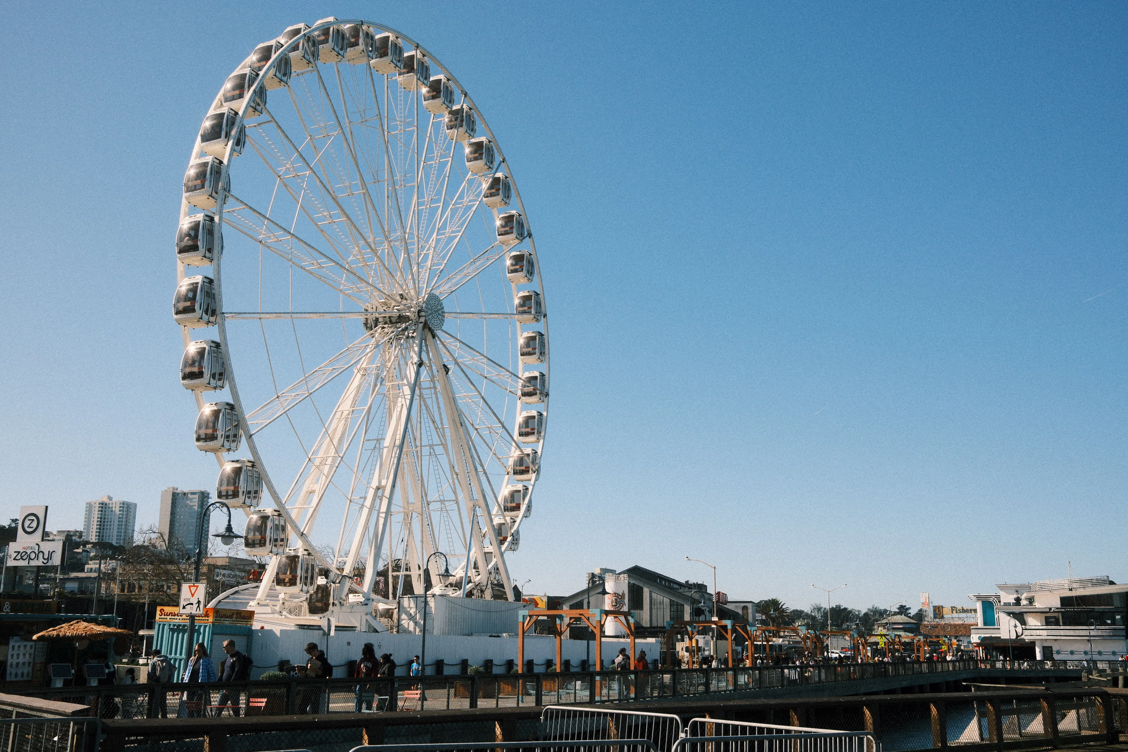 Pier and Ferris wheel