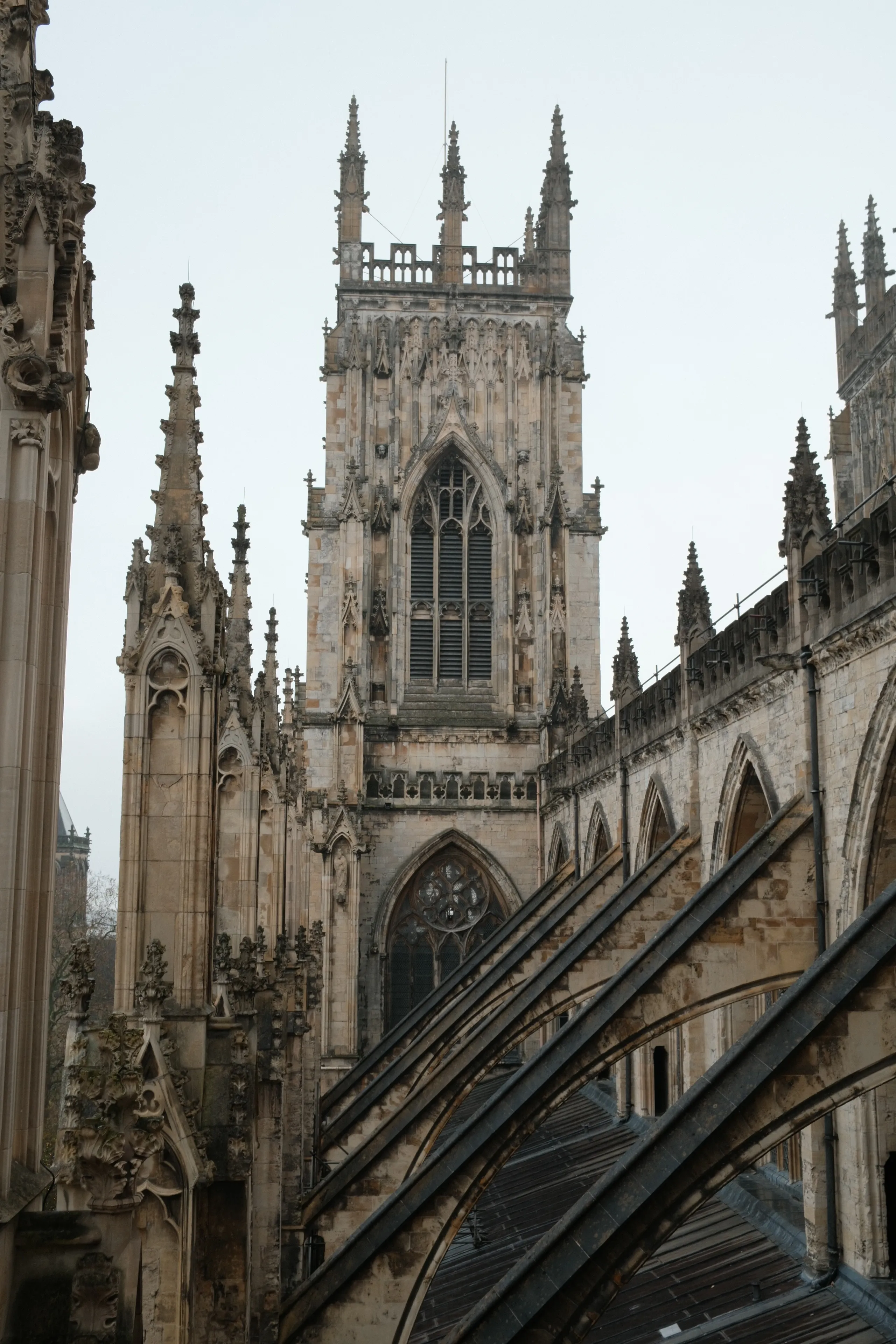 York Minster buttresses